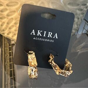 Akira Gold Hoop Earrings